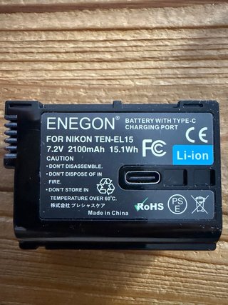 Batería Enegon para Nikon con US