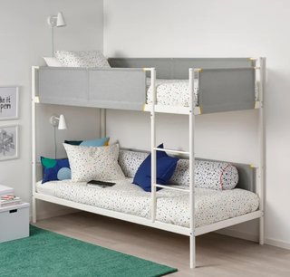 Litera infantil IKEA VITVAL 90x200 cm para 2 niños