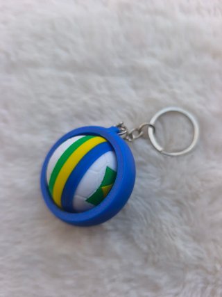 Llavero giratorio balón de Brasil