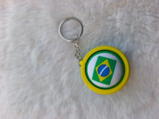 Llavero giratorio balón de Brasil