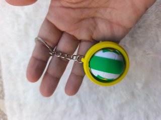Llavero giratorio balón de Brasil