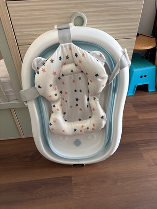 Bañera para bebé con cojín