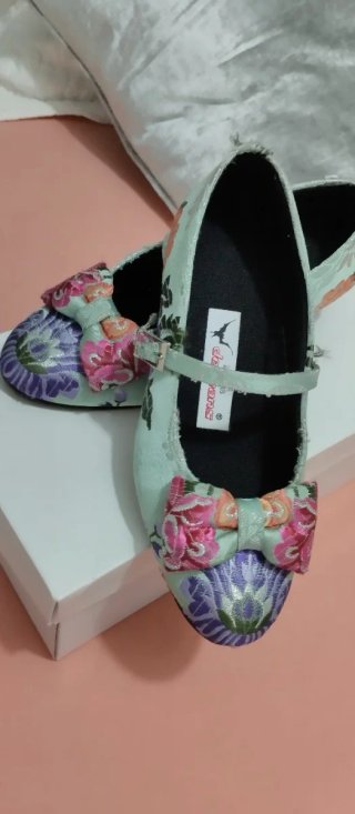 Traje Fallera Niña Verde Multicolor