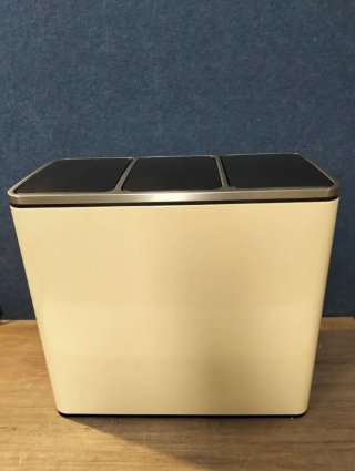 SONGMICS Cubo de Basura para Cocina 3 x 18 L