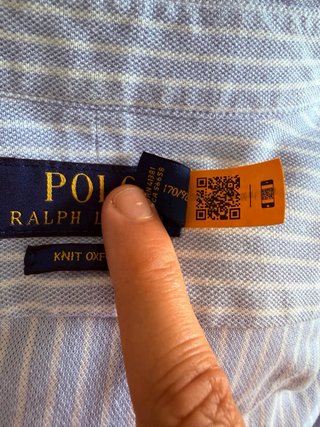Camisa Ralph Lauren Rayas Azul y Blanco