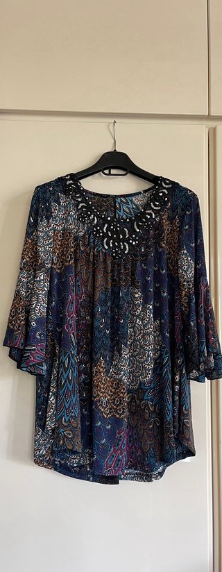 Blusa donna fantasia etnica