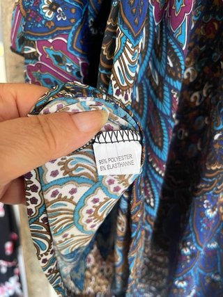 Blusa donna fantasia etnica