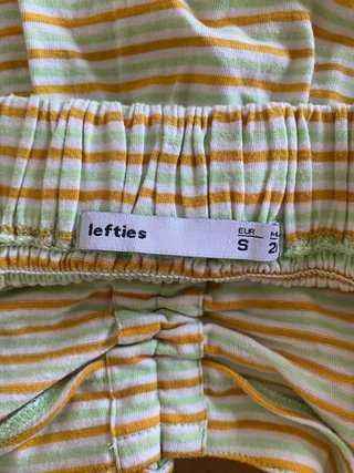 Top rayas amarillo y verde Lefties Talla S