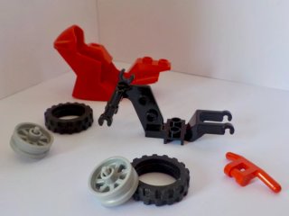 LEGO. 3 motos de tres sets diferentes