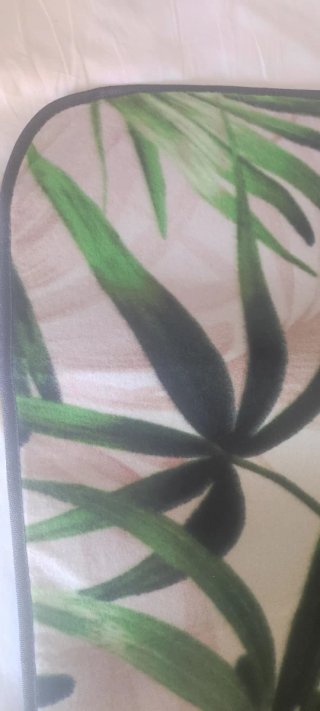 Manta de campo de viaje con estampado de hojas