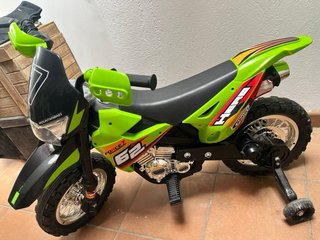 Moto Eléctrica Infantil Verde/Negra
