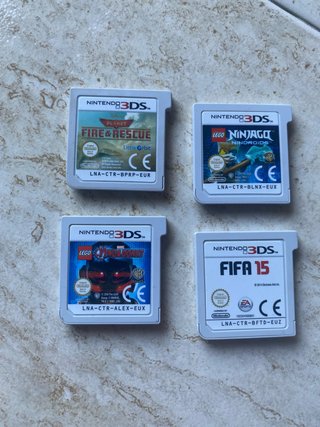 4 Juegos Nintendo 3DS: LEGO, FIFA, Planes