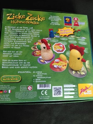 Juegos de mesa: * Zicke Zacke *Spinderella   Hühne