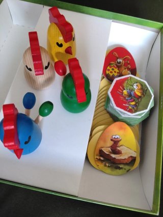 Juegos de mesa: * Zicke Zacke *Spinderella   Hühne