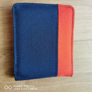 Portafoglio Carhartt tela blu e rosso