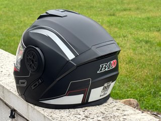 Casco de moto integral negro