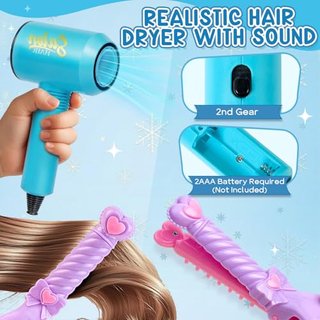 Set peluquería infantil cabeza muñeca