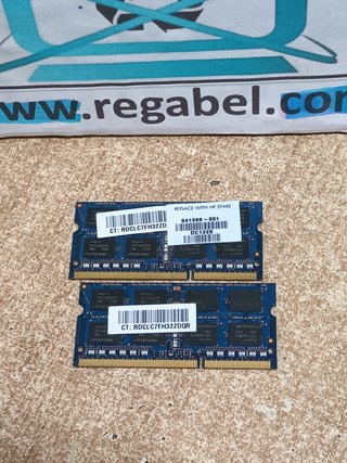 2 memorias ram ddr3L, 4gb sodimm, 1.3V