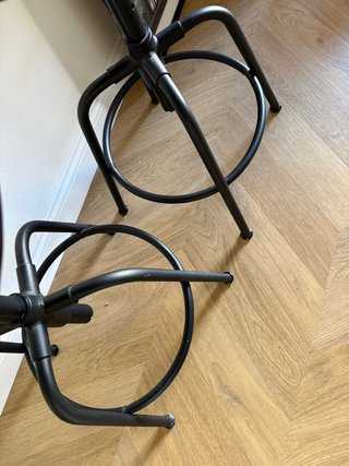 2 Taburetes Regulable Ikea KULLABERG Negro