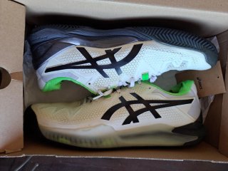 Zapatillas Asics Padel Blancas y Verdes