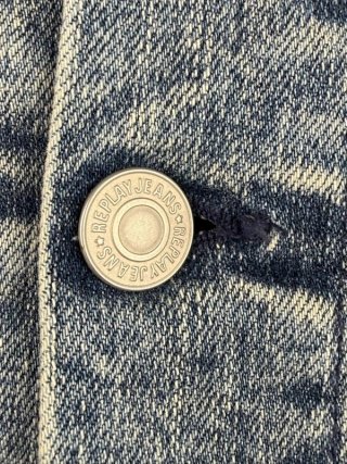 Replay Giacca Jeans Uomo Tg XL Blu Denim Trucker