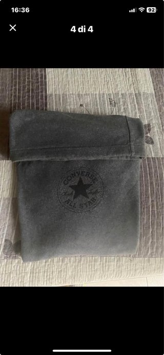 Felpa Converse grigia con cappuccio