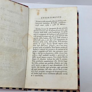 Discorsi varj – Alessandro Verri – Il Caffè 1818