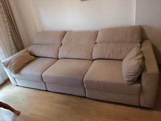 Sofá Cama 3 Plazas Beige