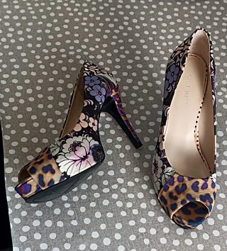Zapatos Nine West Mujer Tacón Estampado