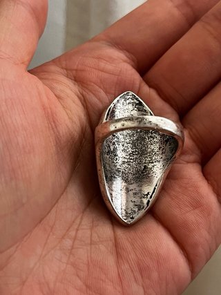 Anillo Plata Envejecida Piedra Natural