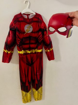 Disfraz Infantil Flash con Máscara 3-5 años