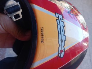 Casco de moto con diseño de coyote
