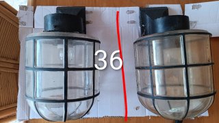 Faroles de cristal y metal negros