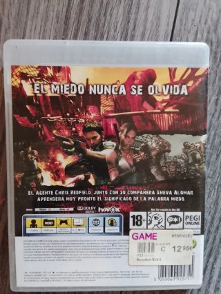 Resident Evil 5 PS3 Juego Survival Horror