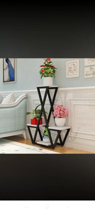 Estantería Maceteros Diseño Metal Madera