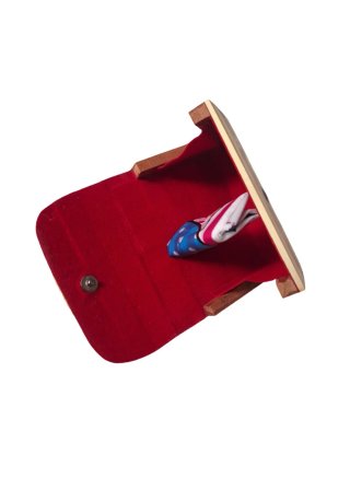 Monedero mujer madera y terciopelo