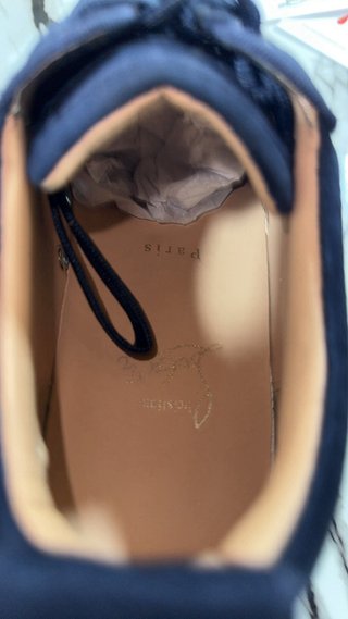 Scarpe Louboutin Camoscio Blu