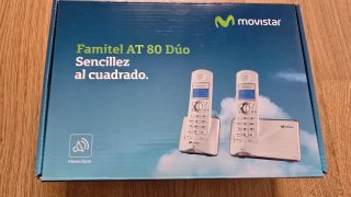 Teléfono Inalámbrico Movistar Famitel AT80 Duo