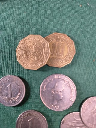 Lote monedas Argelia y Túnez