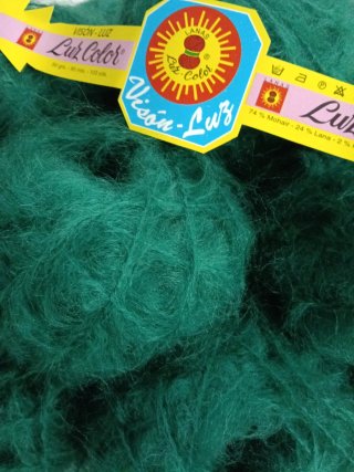 Lana Visón Mohair Verde Luz Color