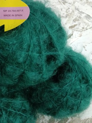 Lana Visón Mohair Verde Luz Color