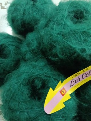 Lana Visón Mohair Verde Luz Color