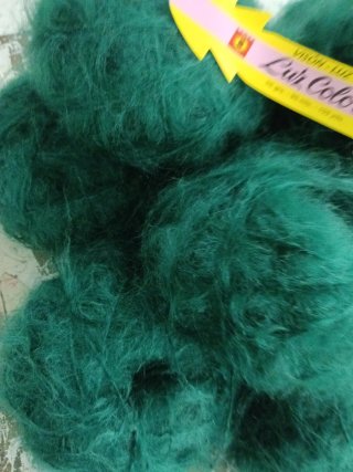 Lana Visón Mohair Verde Luz Color
