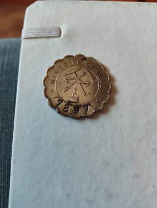 Moneda Minería minas de Carmaux.