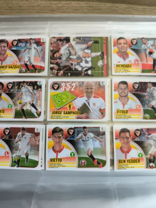 Lote 9 Cromos Panini LaLiga Sevilla FC
