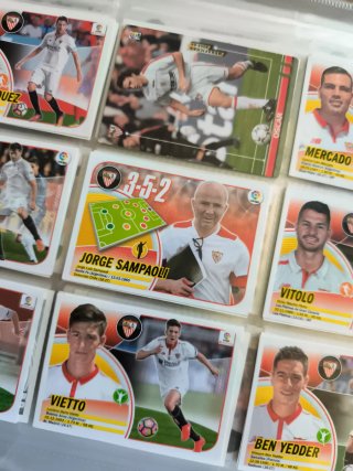 Lote 9 Cromos Panini LaLiga Sevilla FC
