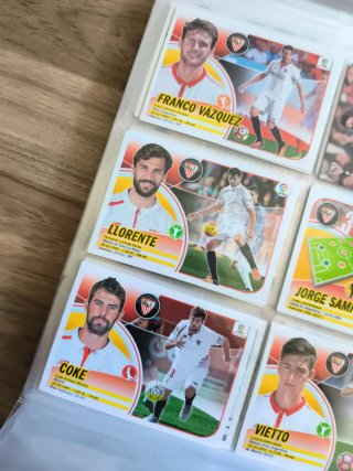 Lote 9 Cromos Panini LaLiga Sevilla FC