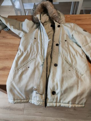 Anorak mujer invierno beige
