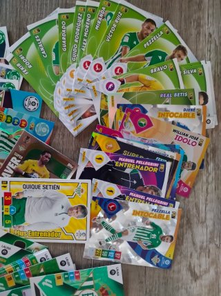 Lote 120 cromos Real Betis Adrenalyn