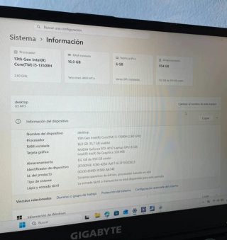 BESTIA GAMING, Gigabyte G5MF5